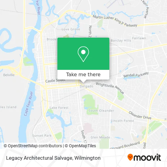 Mapa de Legacy Architectural Salvage