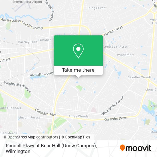 Randall Pkwy at Bear Hall (Uncw Campus) map