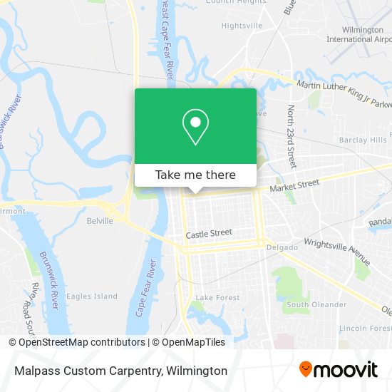 Malpass Custom Carpentry map