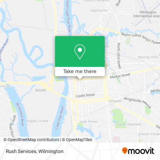 Mapa de Rush Services