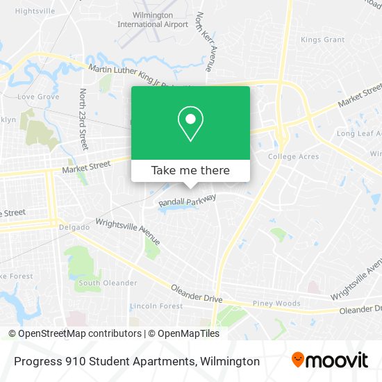 Progress 910 Student Apartments map