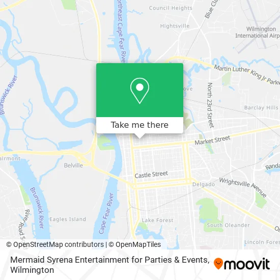 Mermaid Syrena Entertainment for Parties & Events map