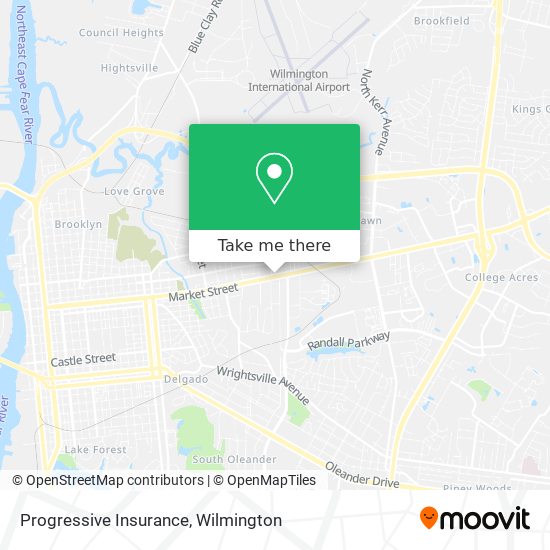 Progressive Insurance map