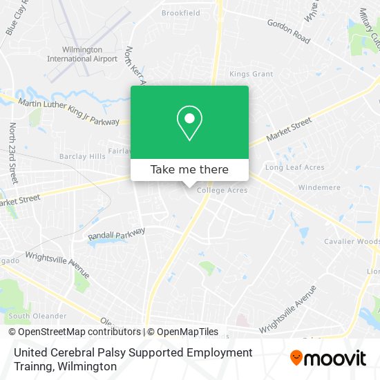 United Cerebral Palsy Supported Employment Trainng map