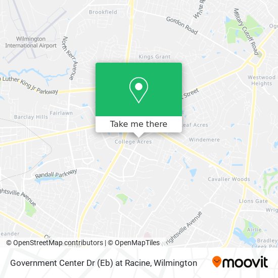 Mapa de Government Center Dr (Eb) at Racine