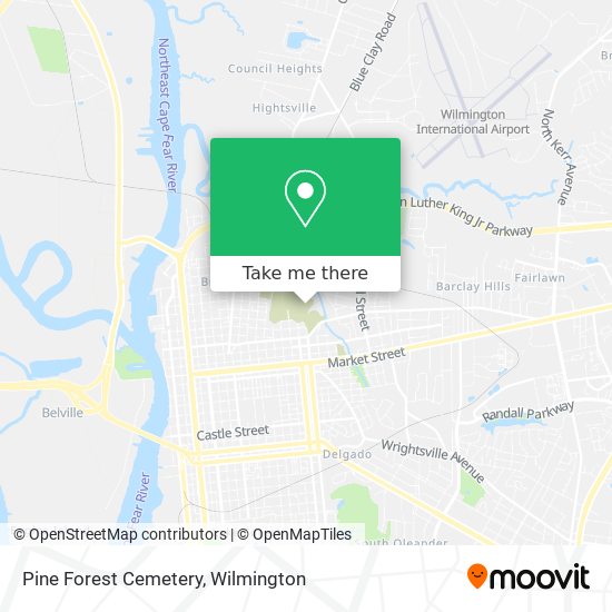 Pine Forest Cemetery map