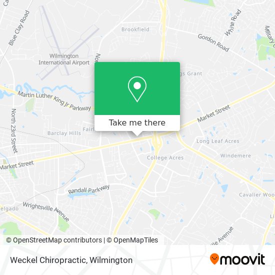 Mapa de Weckel Chiropractic