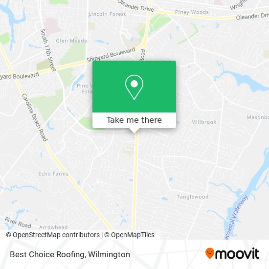 Best Choice Roofing map