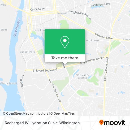Recharged IV Hydration Clinic map