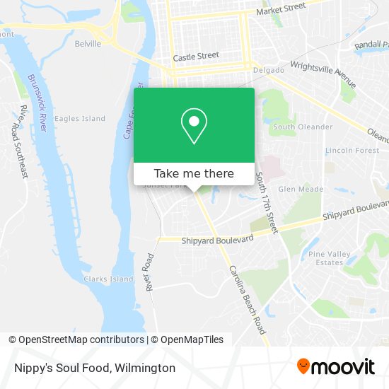 Nippy's Soul Food map