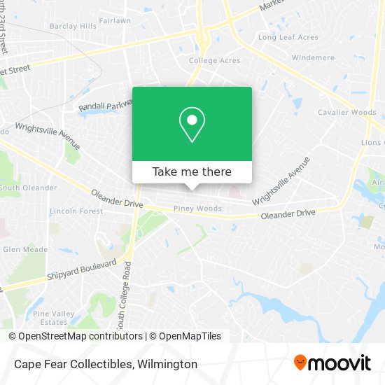 Cape Fear Collectibles map