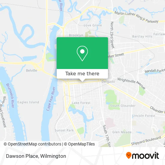 Dawson Place map