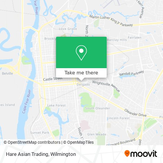Hare Asian Trading map