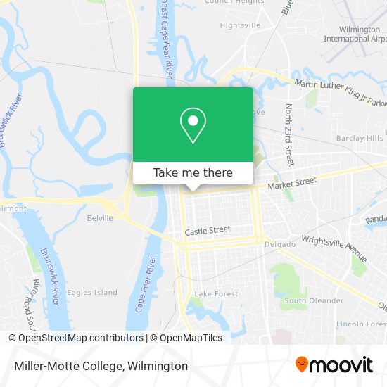 Miller-Motte College map