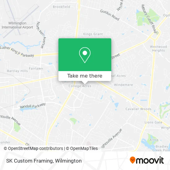SK Custom Framing map