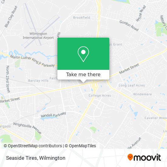 Seaside Tires map