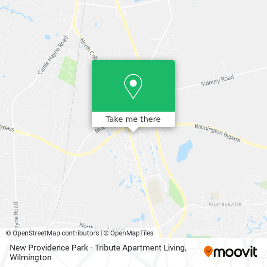 Mapa de New Providence Park - Tribute Apartment Living