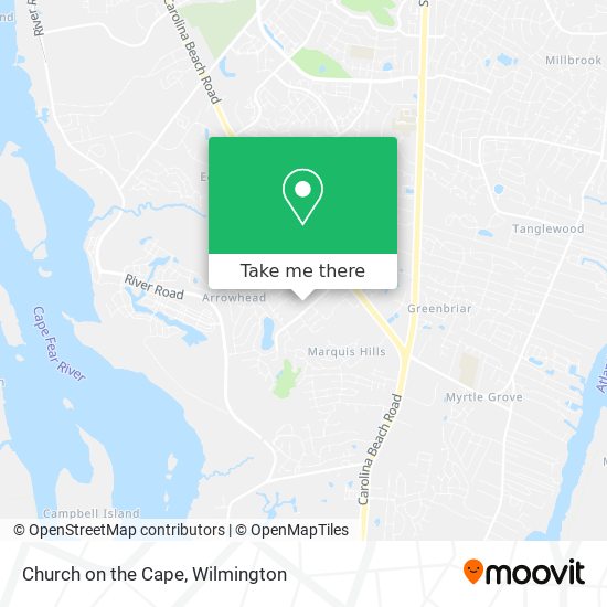 Mapa de Church on the Cape