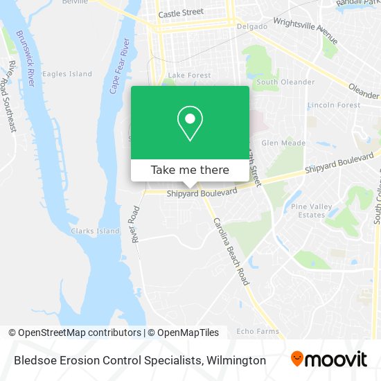 Mapa de Bledsoe Erosion Control Specialists