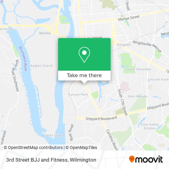 3rd Street BJJ and Fitness map