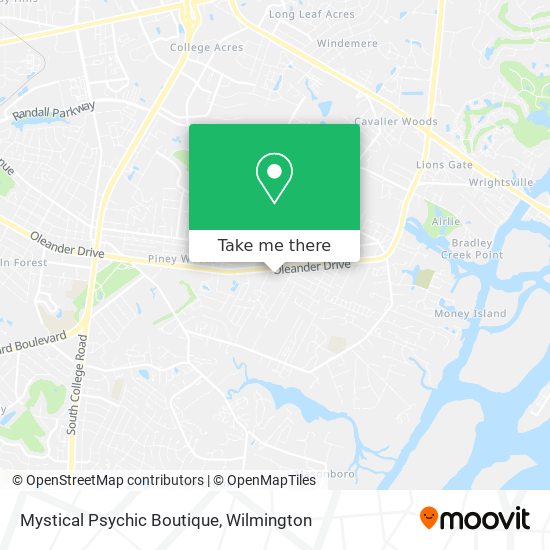 Mystical Psychic Boutique map