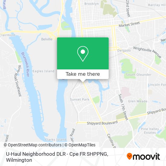 U-Haul Neighborhood DLR - Cpe FR SHPPNG map