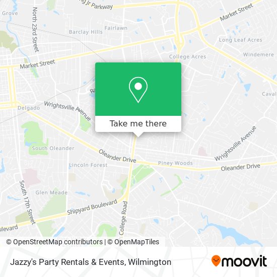 Jazzy's Party Rentals & Events map