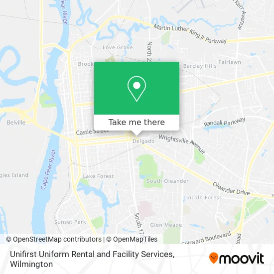Mapa de Unifirst Uniform Rental and Facility Services