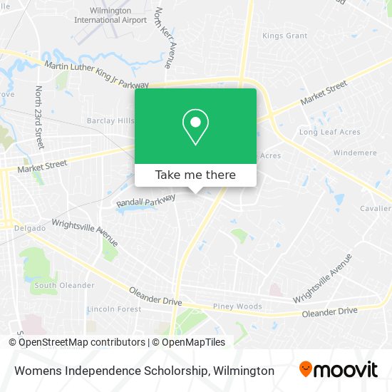 Womens Independence Scholorship map