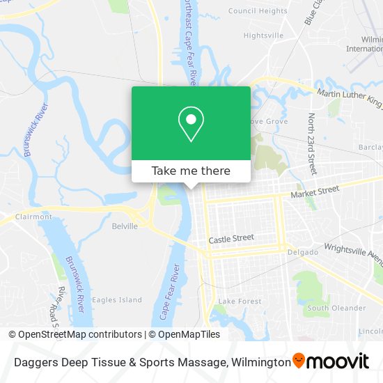 Daggers Deep Tissue & Sports Massage map