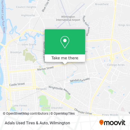 Adals Used Tires & Auto map