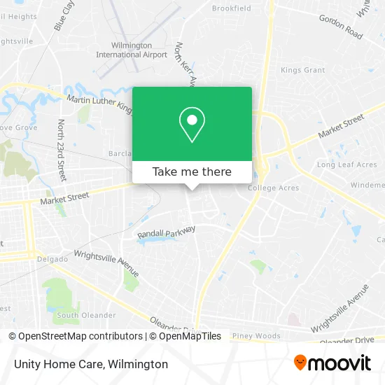 Unity Home Care map