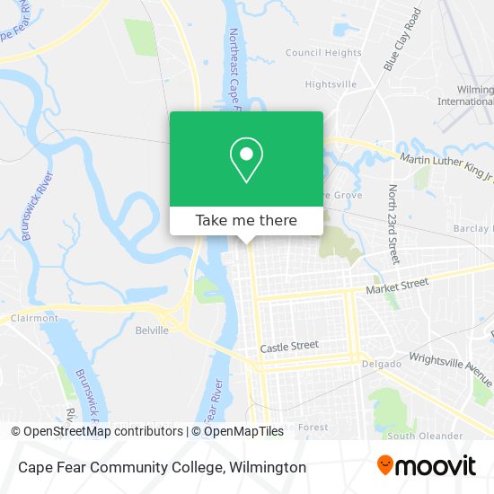 Cape Fear Community College map