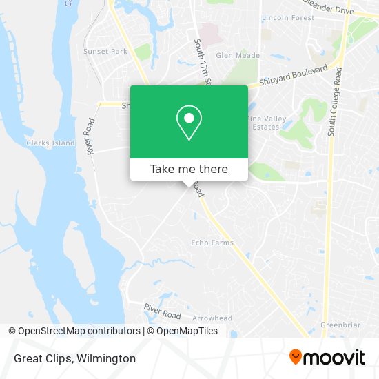 Great Clips map