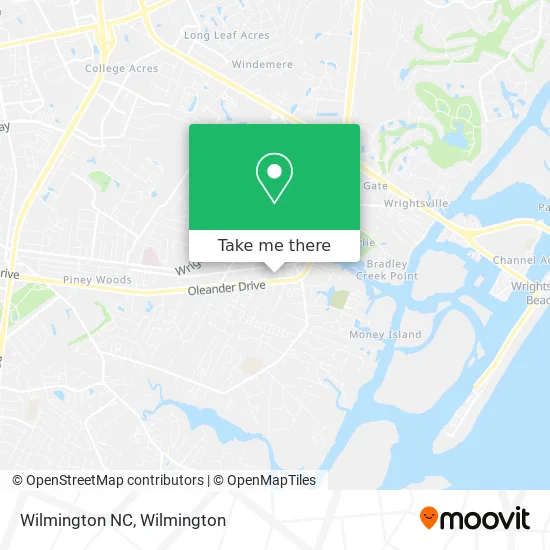 Wilmington NC map