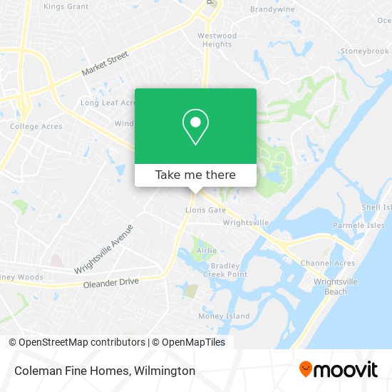Coleman Fine Homes map