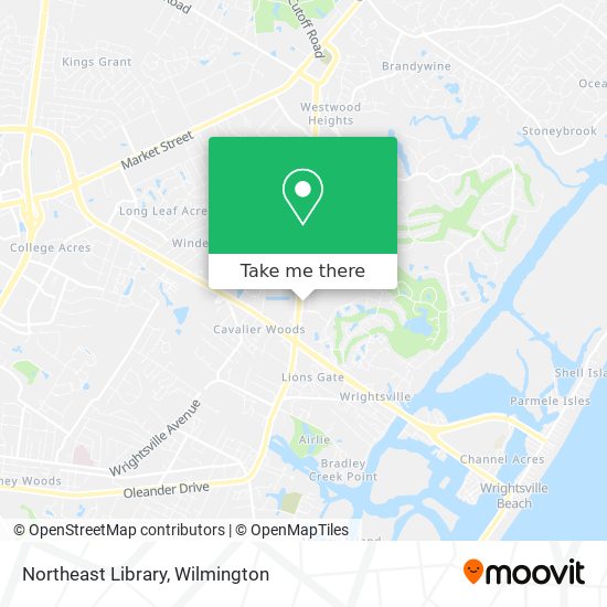 Mapa de Northeast Library