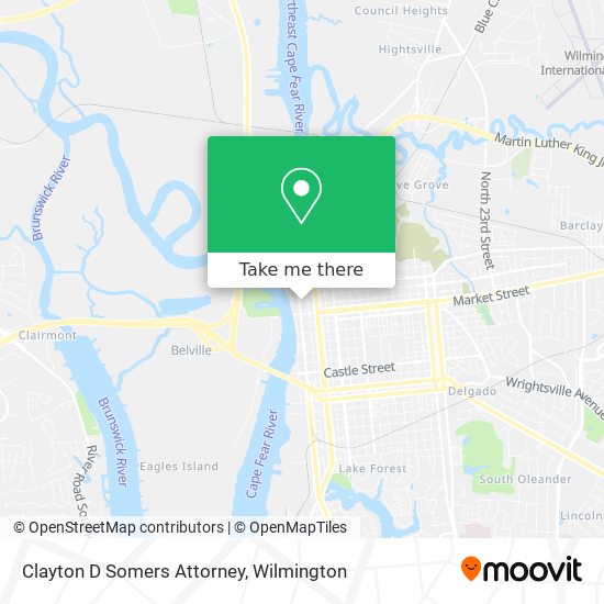 Clayton D Somers Attorney map
