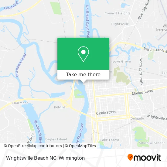Wrightsville Beach NC map