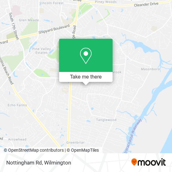 Mapa de Nottingham Rd