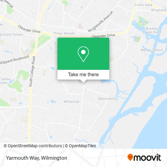 Mapa de Yarmouth Way