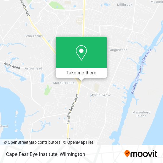 Mapa de Cape Fear Eye Institute