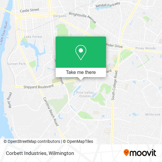 Mapa de Corbett Industries