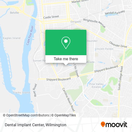 Mapa de Dental Implant Center
