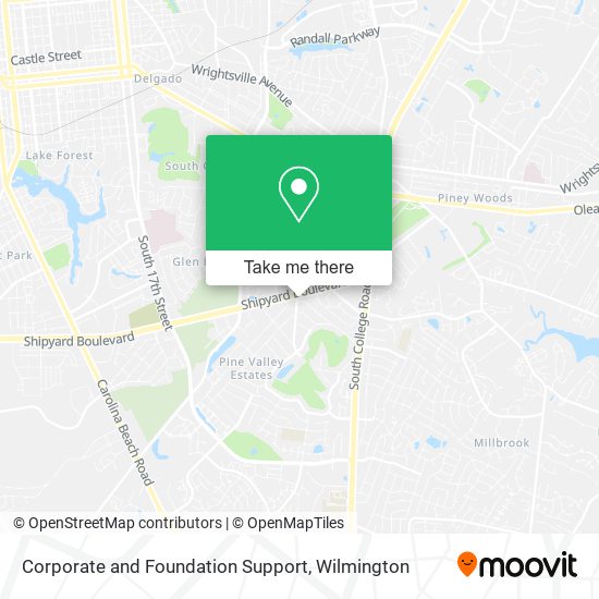 Corporate and Foundation Support map