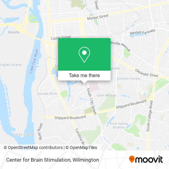 Center for Brain Stimulation map