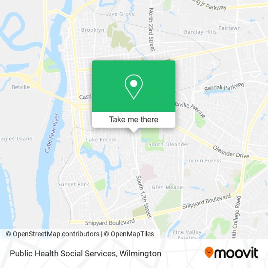 Public Health Social Services map