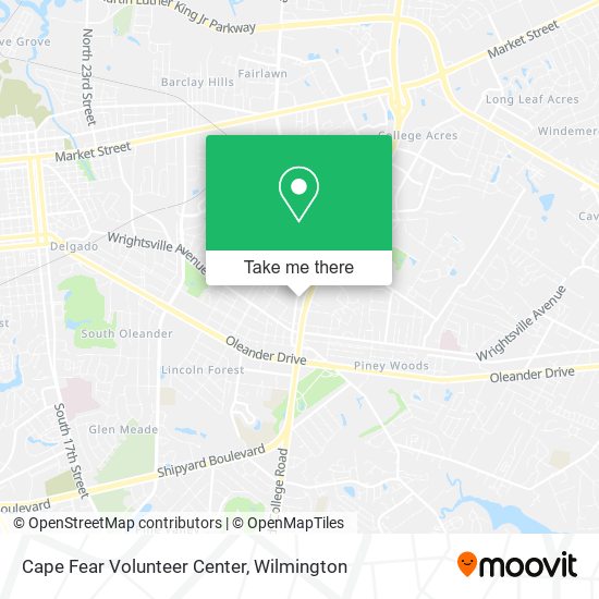 Cape Fear Volunteer Center map