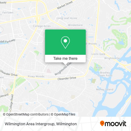 Mapa de Wilmington Area Intergroup