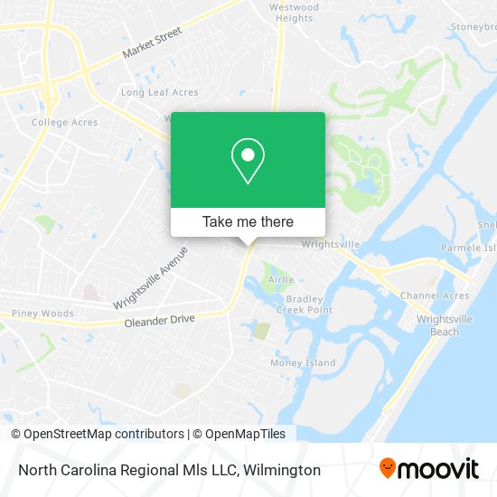 Mapa de North Carolina Regional Mls LLC